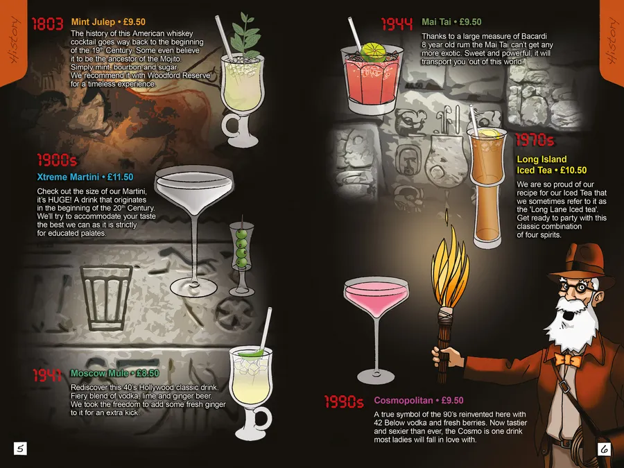 Cocktail menu page 4